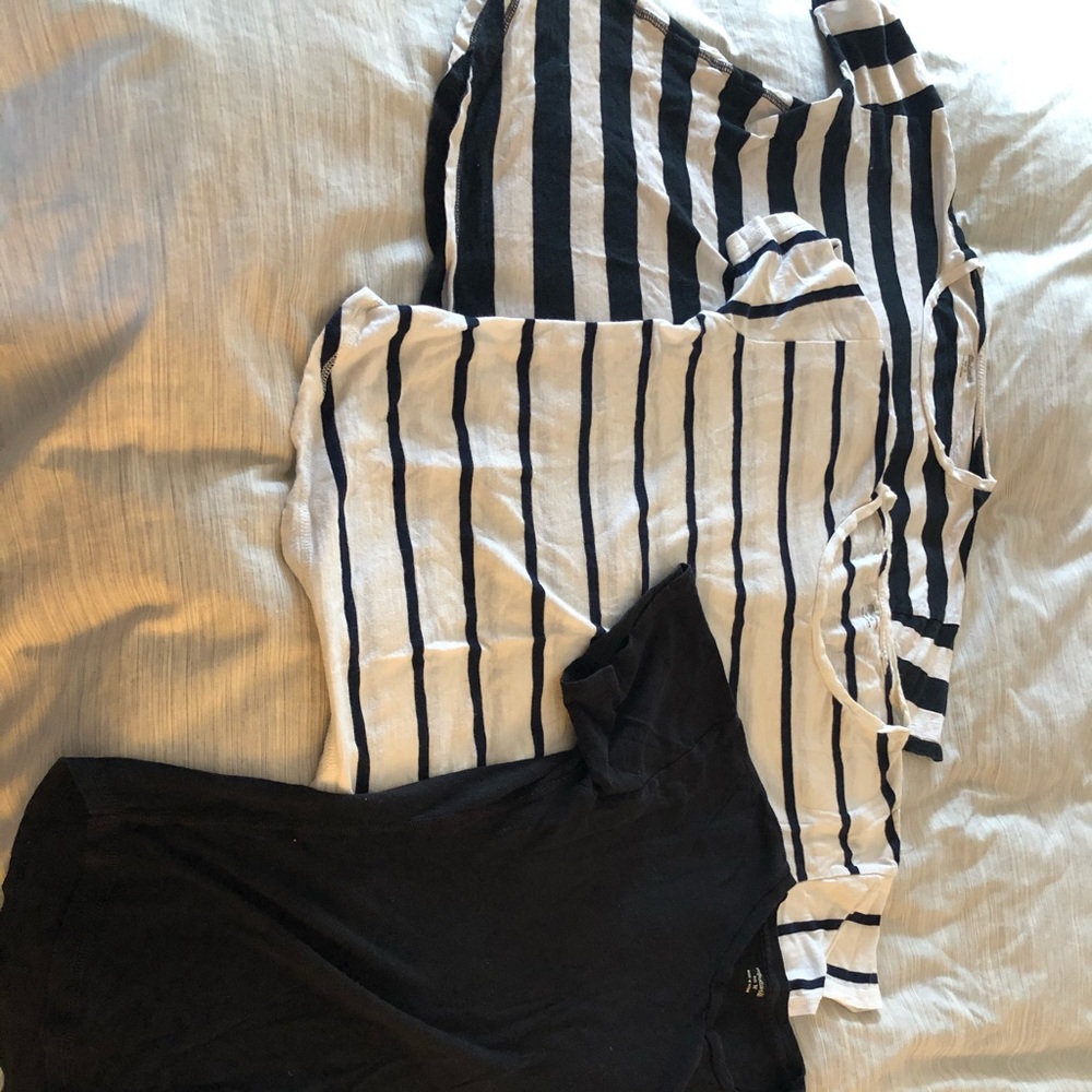Three Madewell thin tees